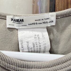 Pull&Bear Men's Light Gray Crewneck Sweater